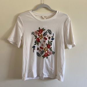 Böhme ivory floral embroidered shirt   Size: M